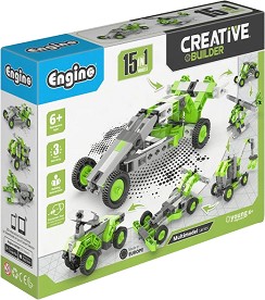 Детски конструктор Engino - 15 в 1 - От серията Creative Builder