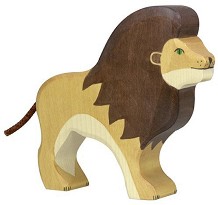 Дървена фигурка на лъв - Holztiger — 80139