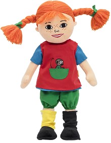 Говореща мека кукла Пипи - Micki - 40 cm, от серията Пипи Дългото чорапче — 44380200