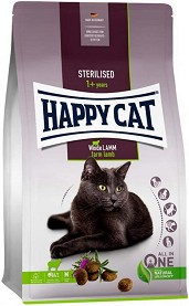 Суха храна за кастрирани котки Happy Cat Sterilised Adult — 0,3 кг, с агнешко, в зряла възраст