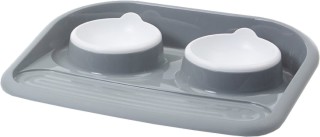 Комплект за хранене за кучета и котки Savic Butler Tray - 2 × 300 мл, с пластмасова табла