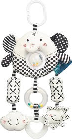 Играчка за закачане Sensillo Elephant - От серията Black & White