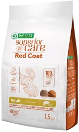 Суха храна за кучета с червена козина NATURE'S PROTECTION Superior Care Red Coat Adult Small Breeds — 1,5 кг, със сьомга, за дребни и малки породи, над 1 година