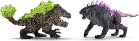 Фигури за игра Сенчестия рис срещу Скалист разбивач - Schleich - От серията Eldrador — 70827