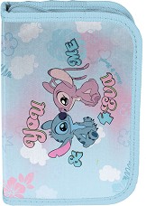Ученически несесер Стич и Ейнджъл Paso - С 1 отделение от серията Stitch — DS26WW-P001BW
