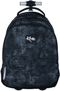 Ученическа раница с колелца Jackpot 2 в 1 - Hartis - От серията Kaos — 54317