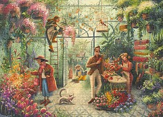 Магазин за цветя - Пъзел от 300 части от колекцията Vintage — Dodo 300590
