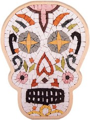 Каменна мозайка Мексикански череп - Neptune Mosaic - С размери 26 х 19.5 cm