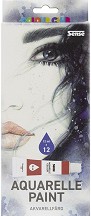 Акварелни бои Sense - 12 цвята х 12 мл от серията Colour club