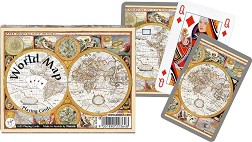 Карти за игра - World Map - Комплект от 2 тестета — Piatnik 9001890223648