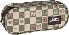 Овален ученически несесер BackUp A 17 - С 1 отделение от серията Cute Checkered — 709548
