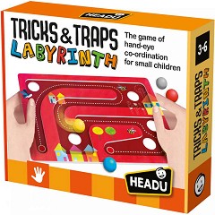 Лабиринт с трикове и капани - Детска активна игра — Headu MU54402