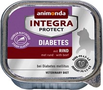 Пастет за котки с диабет Integra Protect Diabetes - 100 г, с говеждо, в зряла възраст