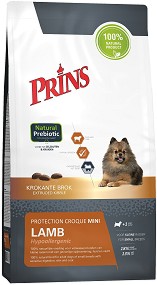 Натурална суха храна за кучета с чувствително храносмилане Prins Hypoallergenic — 2 кг, с агнешко, от серията Protection Croque Mini, над 1 година
