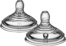    Tommee Tippee Slow Flow - 2 ,   Natural Start, 0+  - 