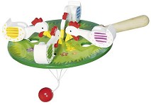 Дървена играчка Кълвящи пилета - Goki — 53915