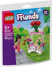 LEGO Friends - Стойка за цветя с рози - Детски конструктор — 30721