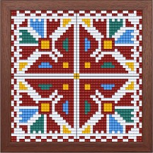 Мозайка в рамка Българска шевица - Bright Toys - Творчески комплект — BE48006-F