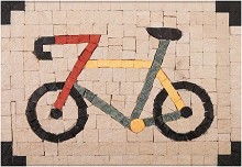 Каменна мозайка Велосипед - Neptune Mosaic - С размери 12 х 17 cm