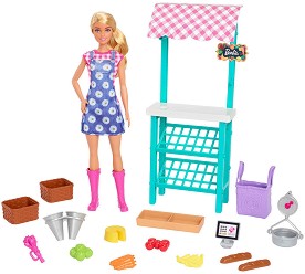 Кукла Барби с фермерски щанд - Mattel - На тема Barbie — HCN22