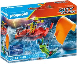 Playmobil City Action - Спасителна операция с моторна лодка — 70144