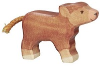 Дървена фигурка на малко говедо - Holztiger — 80557