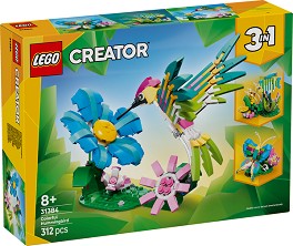 LEGO Creator - Диви животни: Цветно колибри - Детски конструктор — 31384