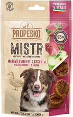 Лакомства за кучета PROPESKO MISTR Mini Burgers - 60 г, с патешко