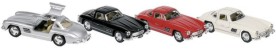 Метална количка Mercedes 300SL Coupe - Goki - С отварящи се врати и pull-back механизъм — 12177