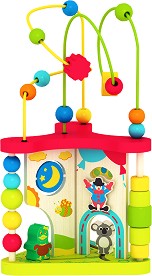 Дървена дидактическа кула - Лунапарк - По метода на Монтесори — Smart Baby ACT08
