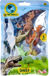 Мини фигурки Динозаври - Simba - 6 фигурки от серията Nature World — 104342674