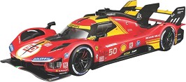 Метална количка 499P Red - Bburago - С мащаб 1:18, от серията Ferrari Race & Play — 18/16303