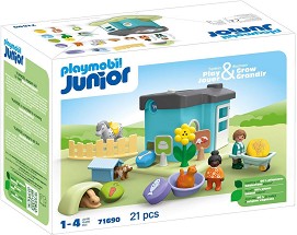 Playmobil Junior - Дом за животни с диспенсър за лакомства — 71690