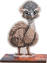 Декорирай сам фигурка на Ему - Craft Buddy - Творчески комплект от серията Crystal Art