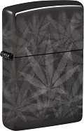 Ветроустойчива запалка Zippo Cannabis Design High Polish Black