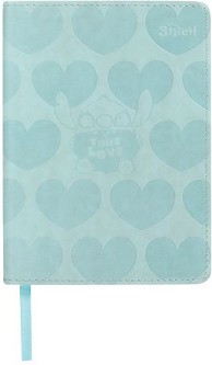 Тефтер Stitch Pastel Mint : Формат B6 с малки квадратчета - На тема Лило и Стич