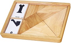 Танграм - Дървена логическа игра — Viga Toys 56301 FSC