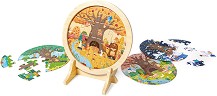 Сезони - 4 дървени пъзели със стойка — HaPe