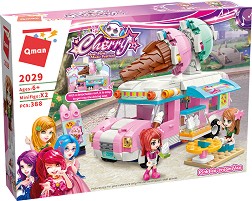 Детски конструктор ван за сладолед - Qman - От серията Cherry — 2029
