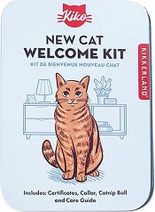 Комплект за адаптиране за нови котки Kiko New Cat Welcome Kit - С нашийник, топка, ръководство за грижа и сертификати