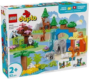 LEGO Duplo - Семействата на дивите животни 3 в 1 - Детски конструктор — 10446