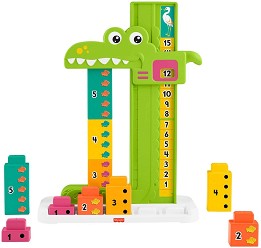 Дървена играчка за събиране и изваждане Алигатор - Fisher Price — JCT13