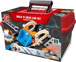 Конструктор Автомобил - HaPe - В кутия с инструменти, от серията Junior Inventor