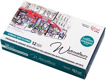 Акварелни бои Rosa Urban sketching - 12 цвята от серията Gallery