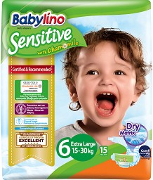  Babylino Sensitive 6 Extra Large - 15 ,   15-30 kg - 