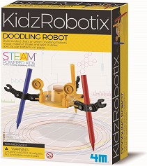 Детска лаборатория Рисуващ робот - 4M - От серията KidzRobotix — 4m-03280