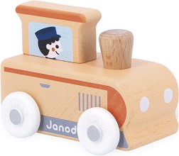 Детски дървен влак - Janod - От серията Cross Roads — J05944