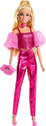Кукла Барби с бляскав розов топ и панталон - Mattel - На тема Barbie — JFP40