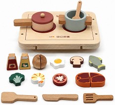 Детски дървен кухненски комплект - Ginger Home — W10B464