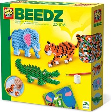 Направи си сафари животни - SES Creative - Творчески комплект от серията Beedz Art — 06260